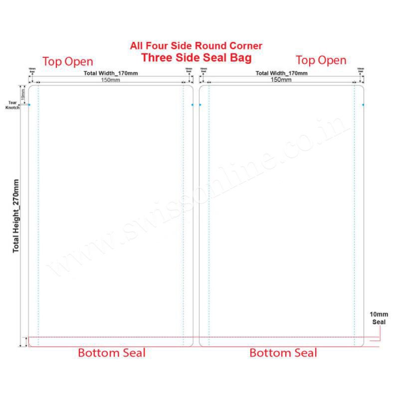 Retort Pouch (Three side seal) - Clear