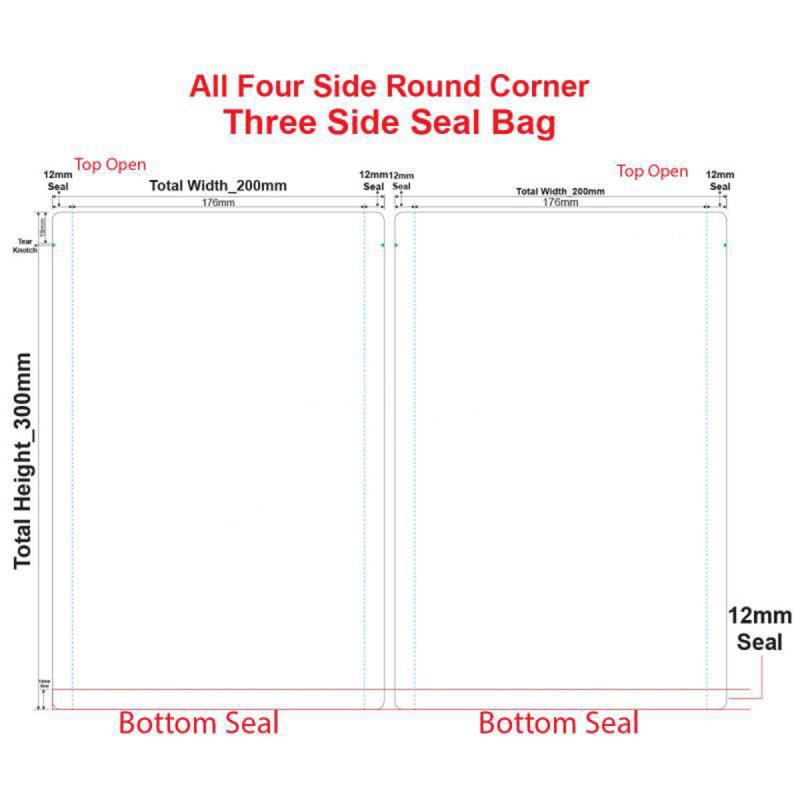 Retort Pouch (Three side seal) - Silver